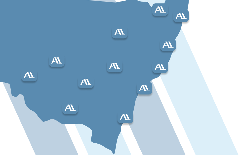 A1 Gutters & Roofing service area map